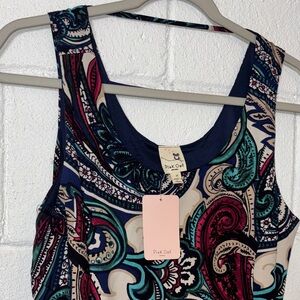 Pink Owl Multicolor Paisley Sleeveless Dress